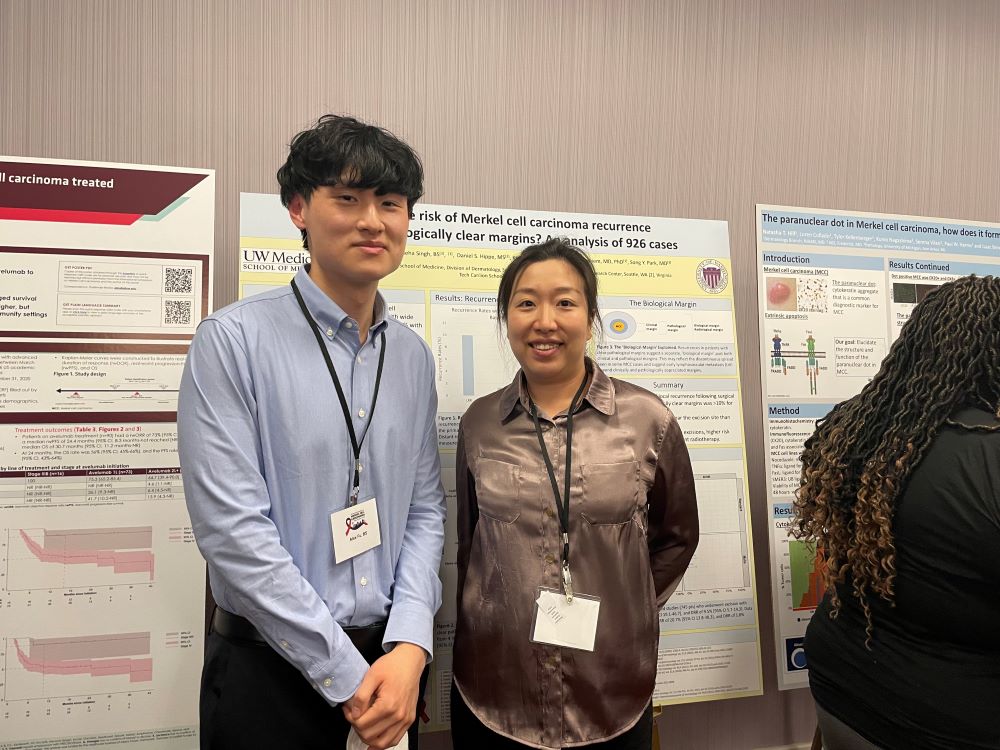 Alex Fu & Song Park presenting poster