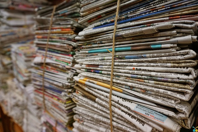 bundle of newspapers