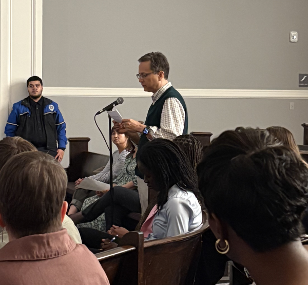 Dr. Nghiem speaking at town hall