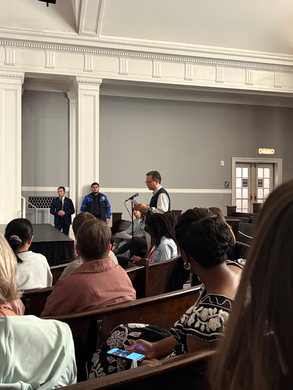 Dr. Nghiem speaking at town hall