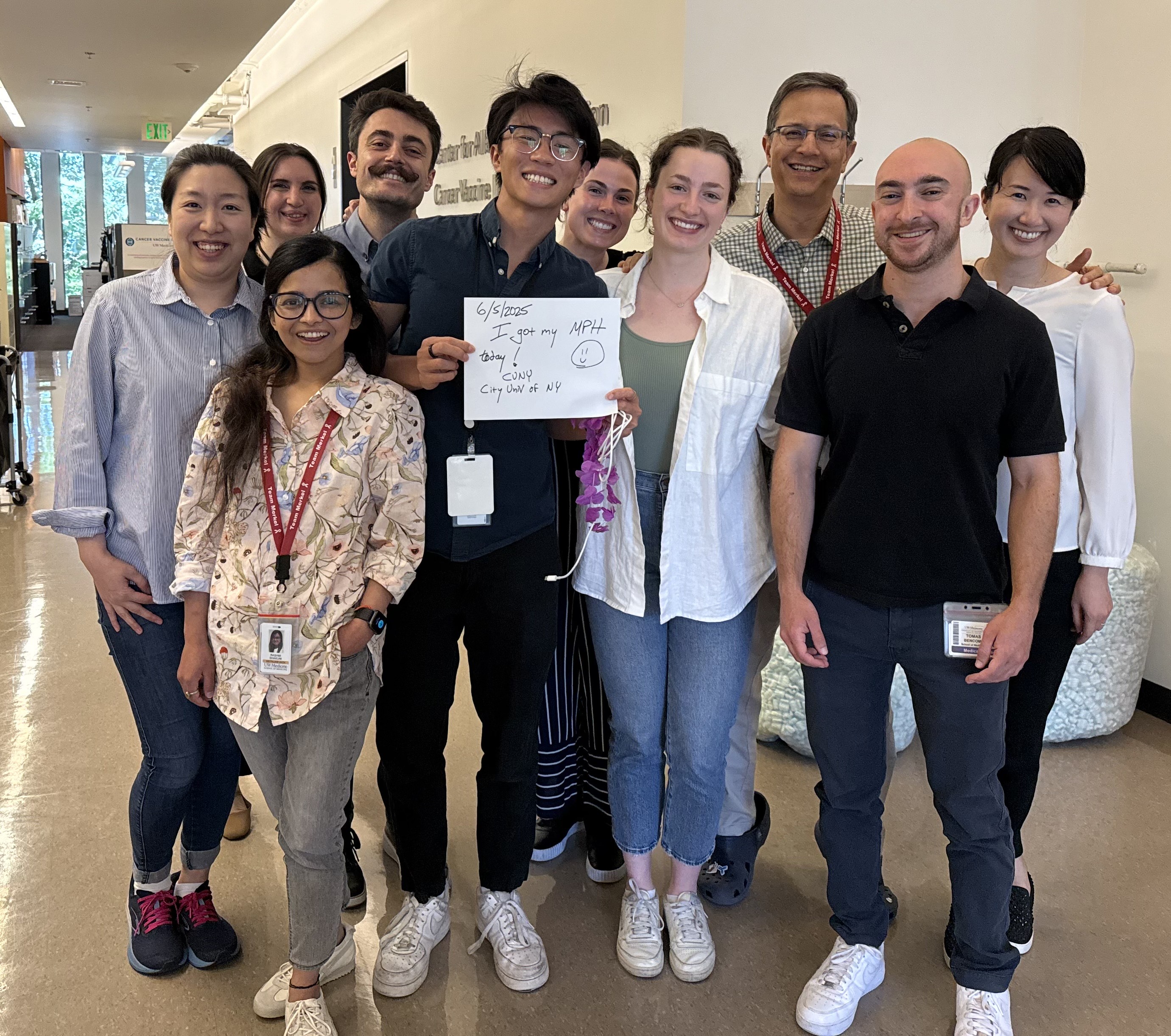 Peter and lab team
