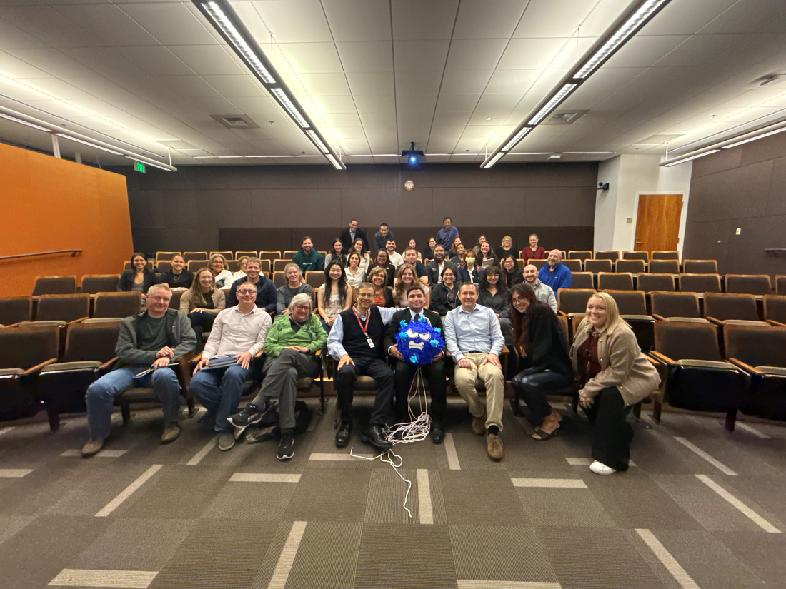 Group photo in auditorium