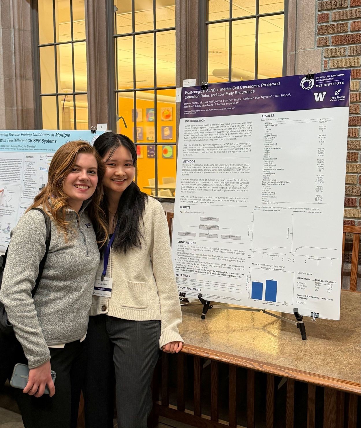 Scotia and Brooke at the UW Undergraduate Research Symposium 